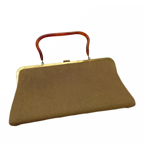 SOURE’ 1950s Beaded Handbag – Jeweled Rose Embellished Vintage Top Handle Purse - Picture 5 of 14